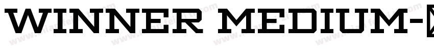Winner Medium字体转换